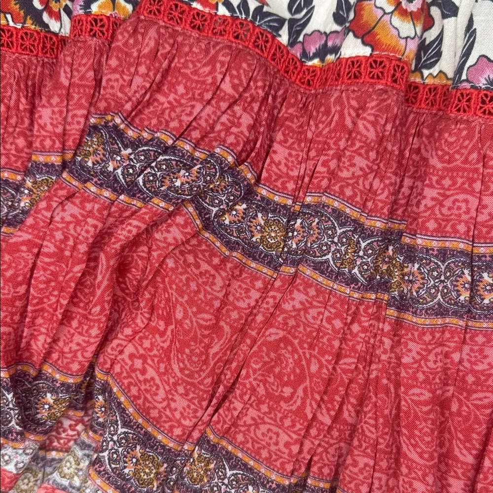 NWT Spell Elle Boho Mini Skirt in Rosewood Size Large - Picture 7 of 16